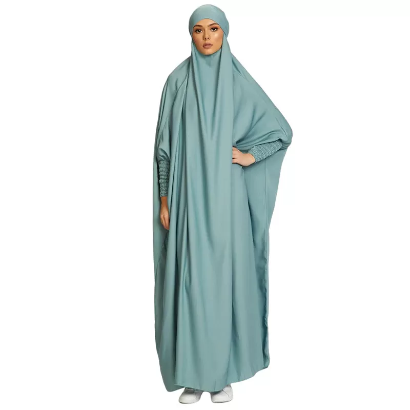 10 Colors Option Muslim Women Overhead Robe Jilbab Prayer Dress