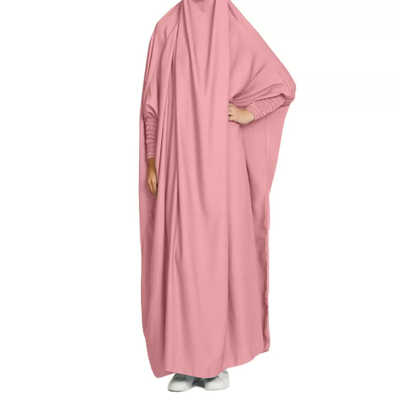 10 Colors Option Muslim Women Overhead Robe Jilbab Prayer Dress