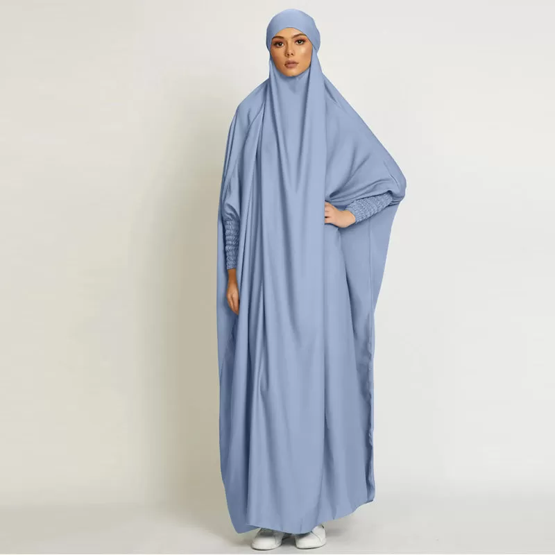 10 Colors Option Muslim Women Overhead Robe Jilbab Prayer Dress