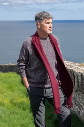 100% Cashmere Scarf | Maroon