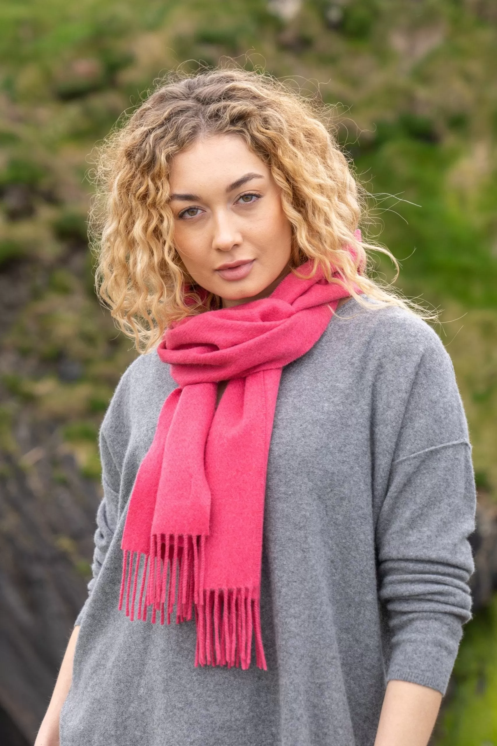 100% Cashmere Scarf | Pink