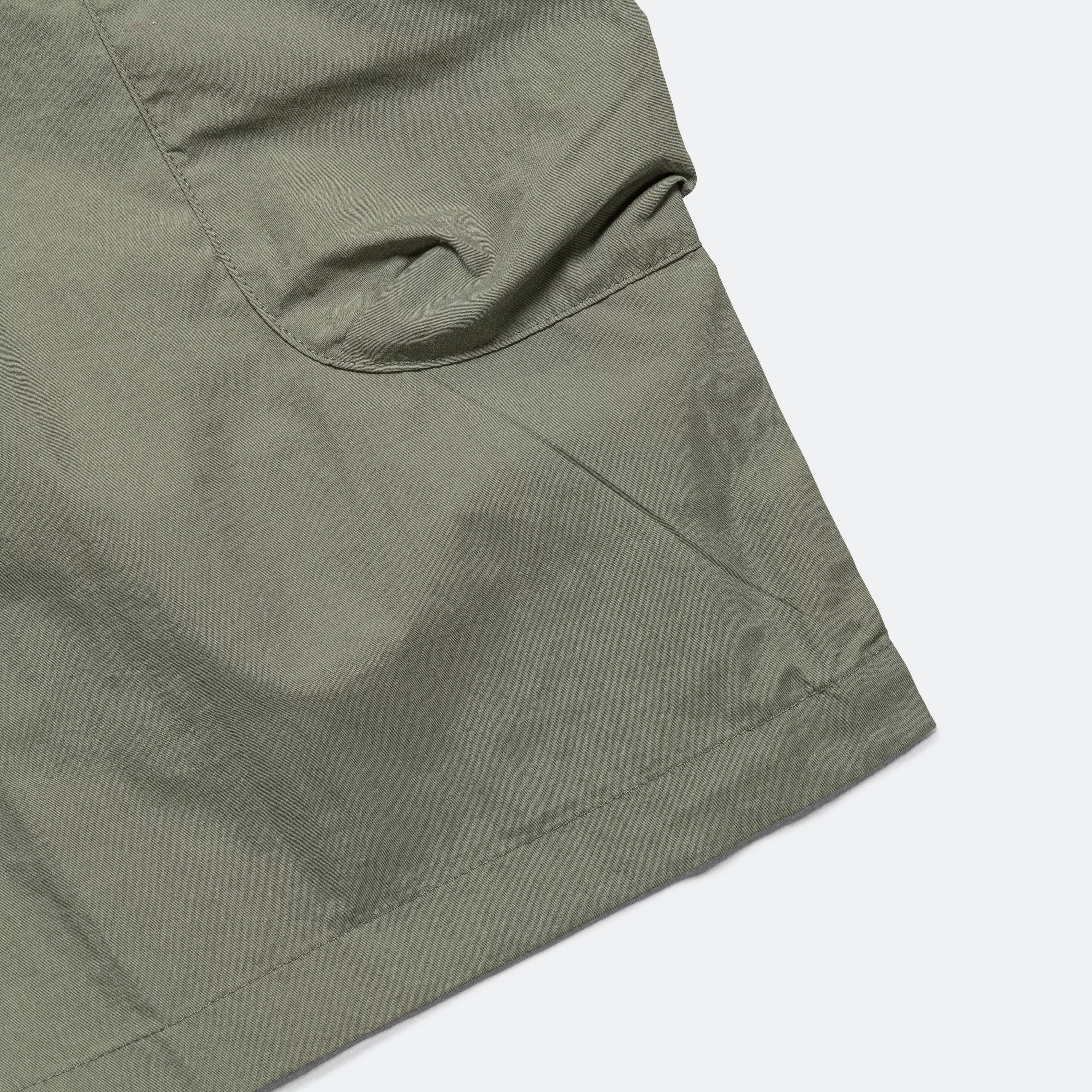 3D Pocketed Belted Shorts - Olive