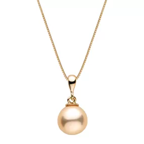 8.0-9.0 mm AAA Medium Pastel Metallic Freshwater Pearl Grace Collection Pendant