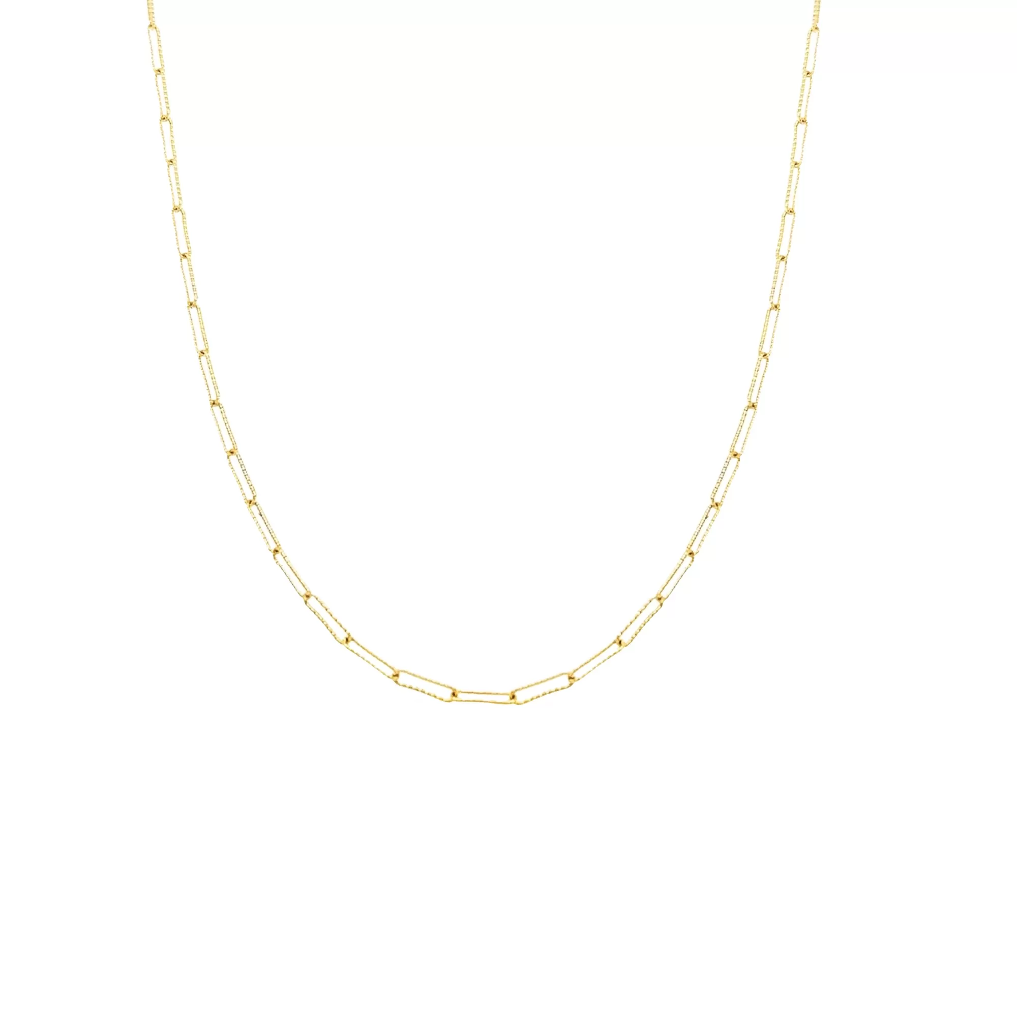 9ct Solid Gold Fine Glitter Chain Necklace