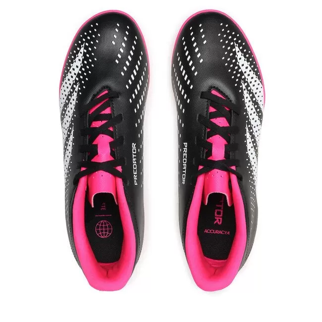 Adidas unisex soccer shoe Predator Accuracy.4 TF GW4647 black white pink