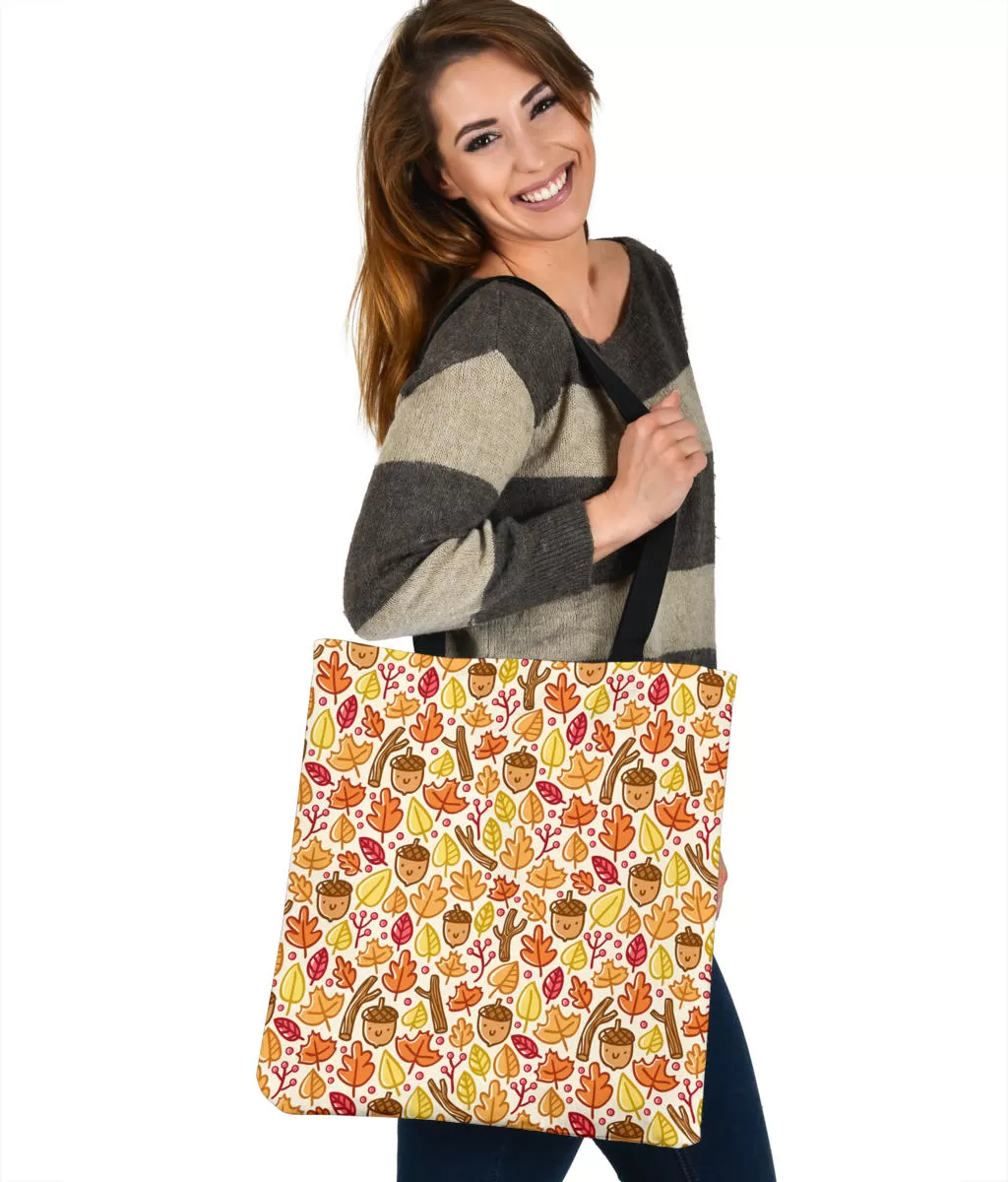 Adorable Autumn Pattern Cloth Tote Bag