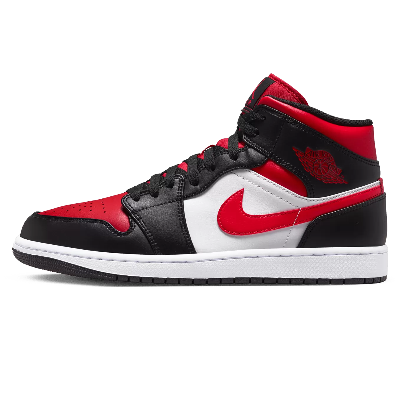 Air Jordan 1 Mid 'Black Fire Red'