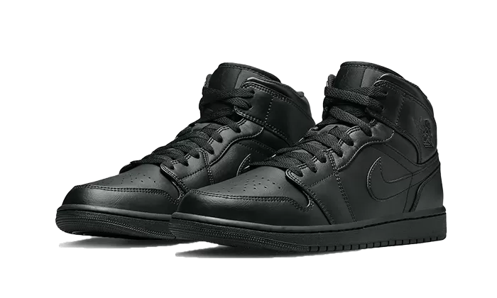 Air Jordan 1 Mid Triple Black (2022)