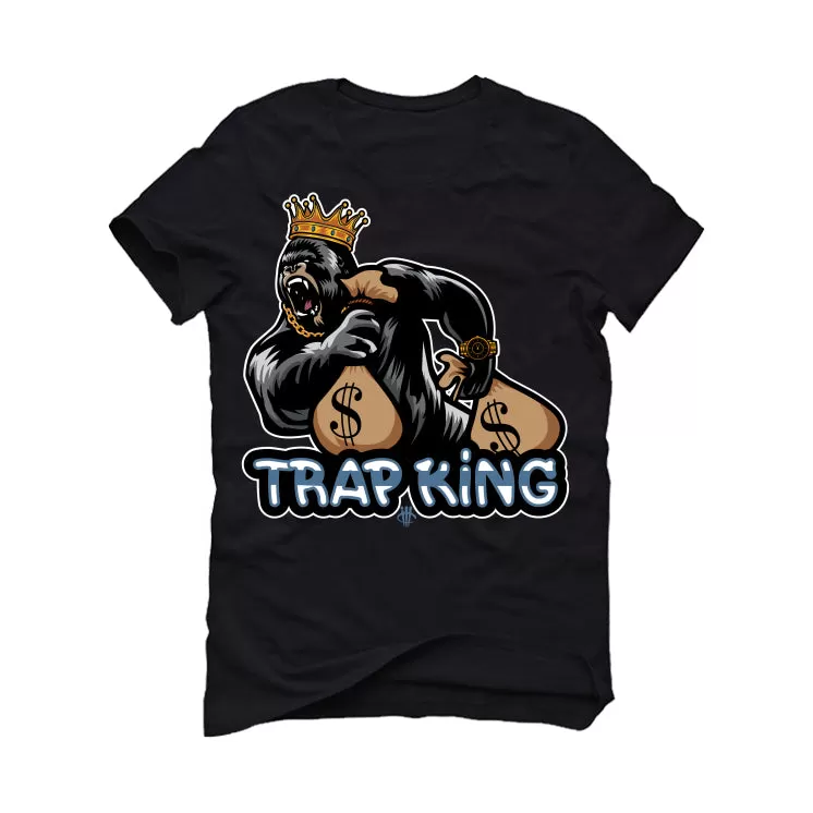 Air Jordan 13 "Brave Blue" 2022 | illCurrency Black T-Shirt (trap king)