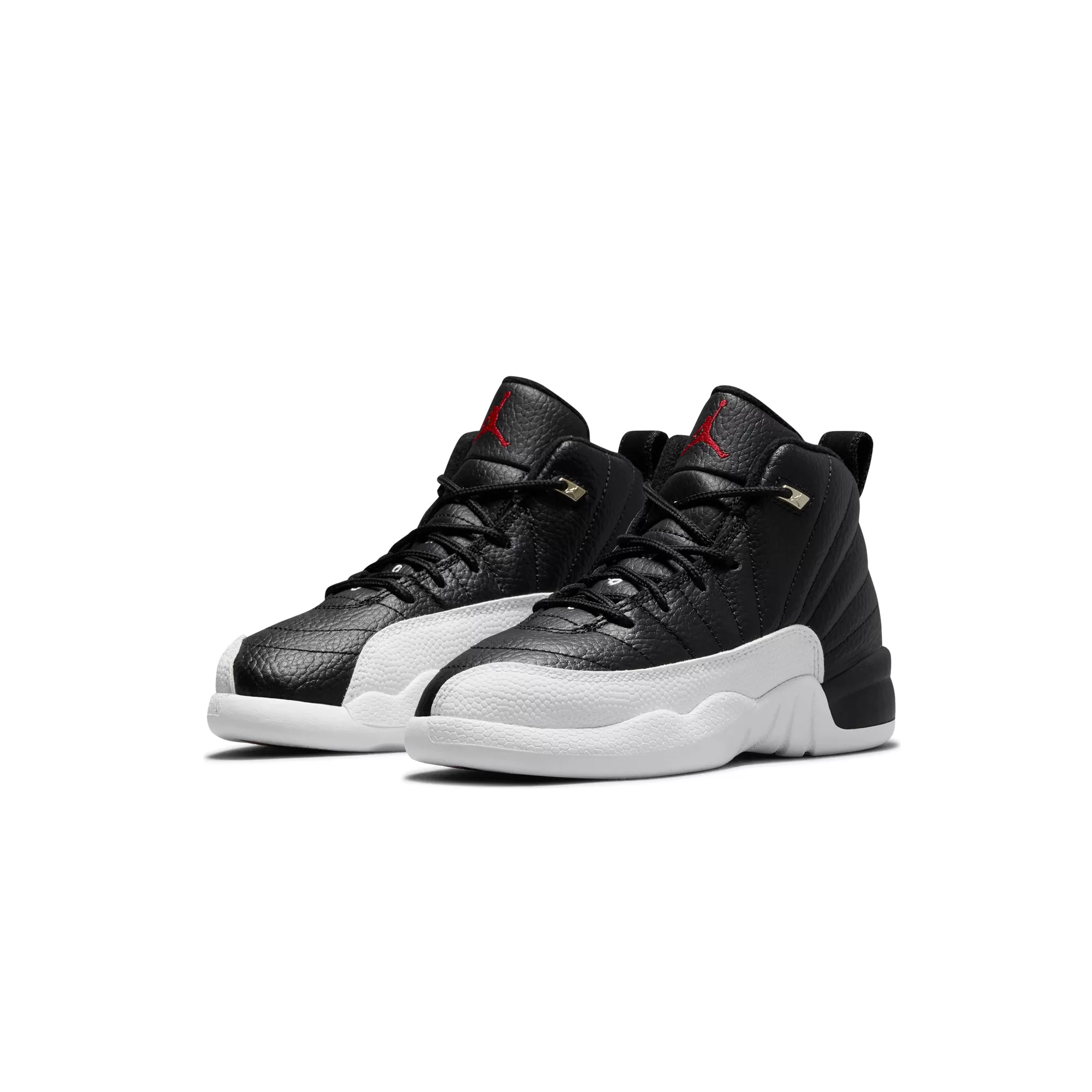 Air Jordan Little Kids 12 Retro Shoes 'Black/Varsity Red'