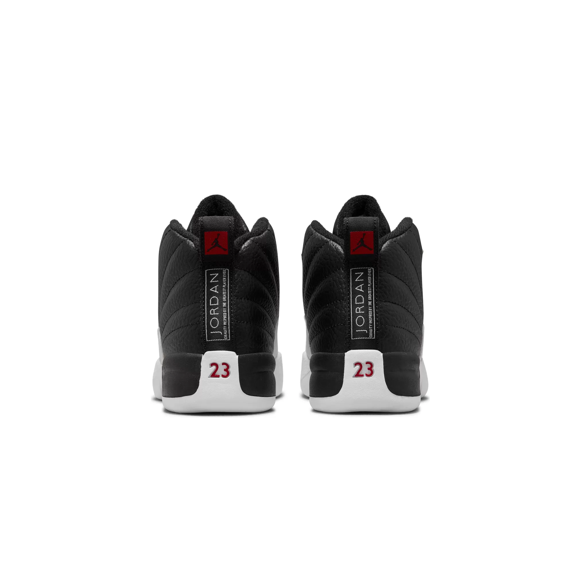 Air Jordan Little Kids 12 Retro Shoes 'Black/Varsity Red'