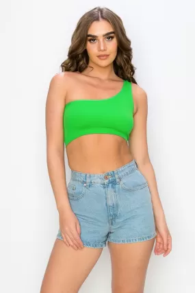 Alex One Sleeve Crop Top