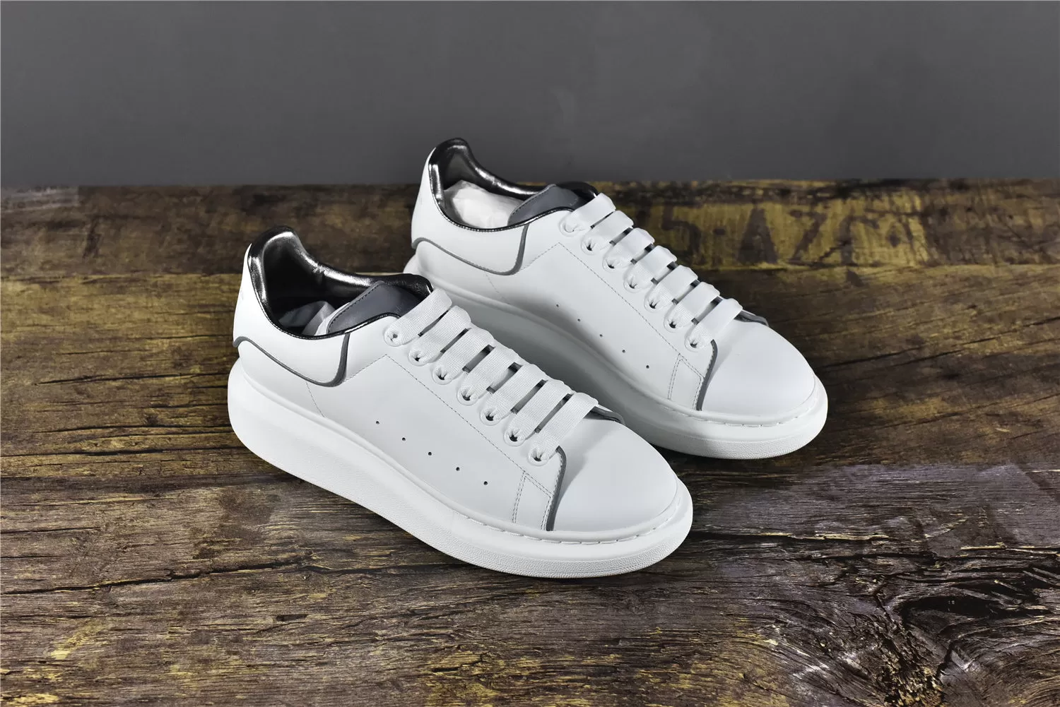 Alexander McQ White Smooth Calf Leather