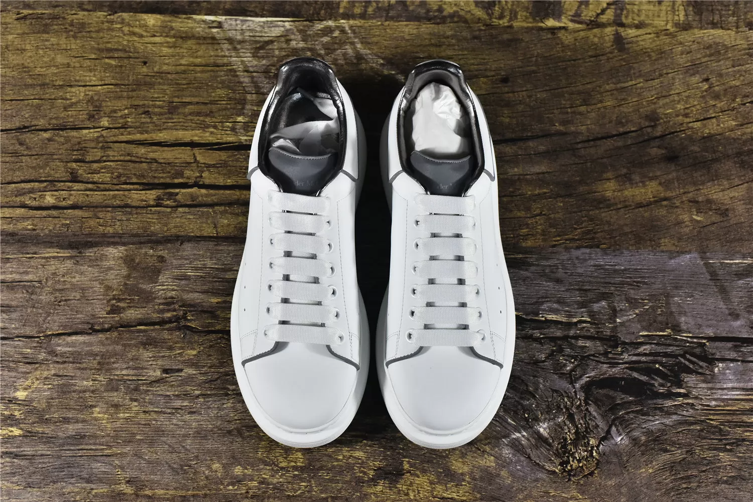 Alexander McQ White Smooth Calf Leather