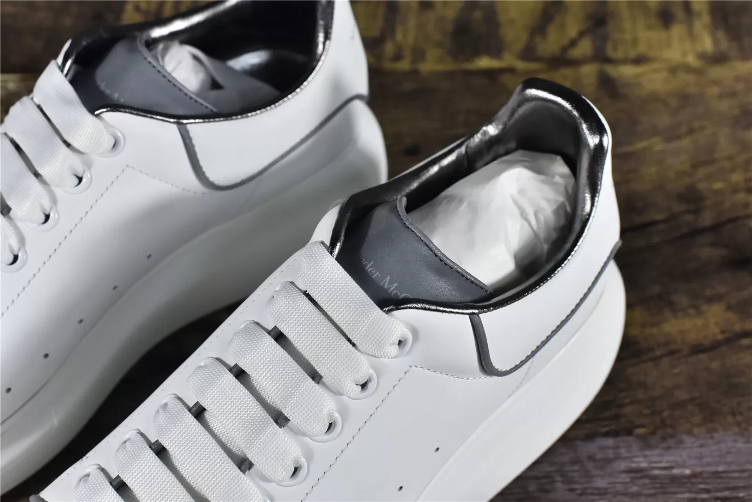 Alexander McQ White Smooth Calf Leather