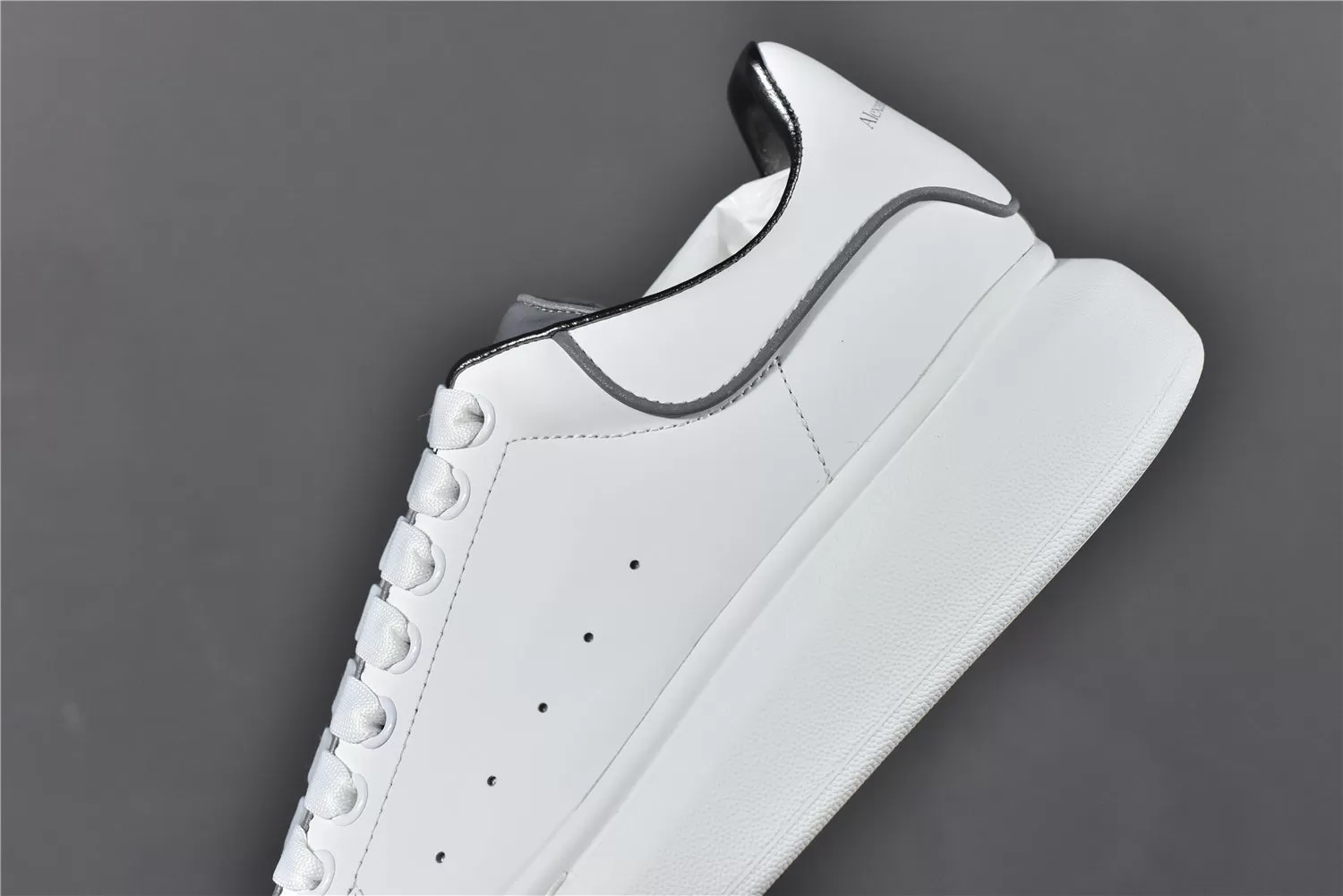 Alexander McQ White Smooth Calf Leather