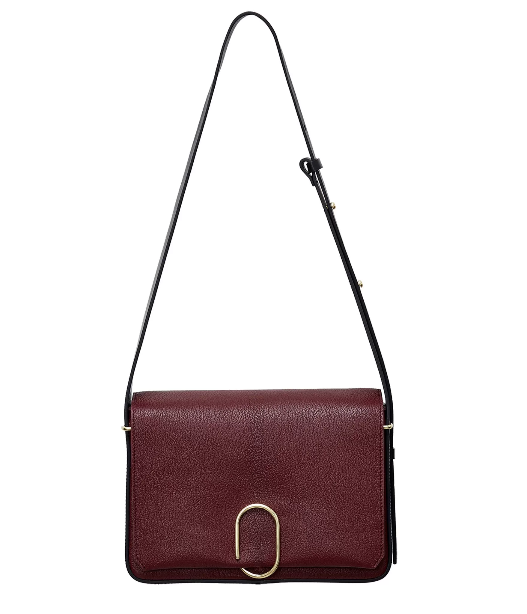 Alix Flap, Burgundy/Black