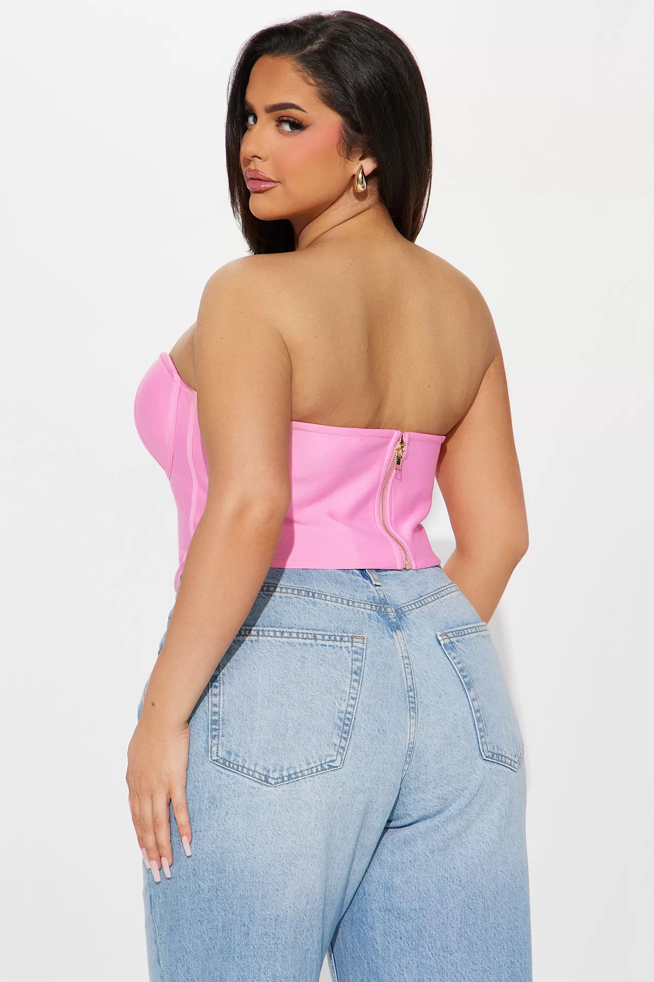 Amara Bandage Corset Top - Pink