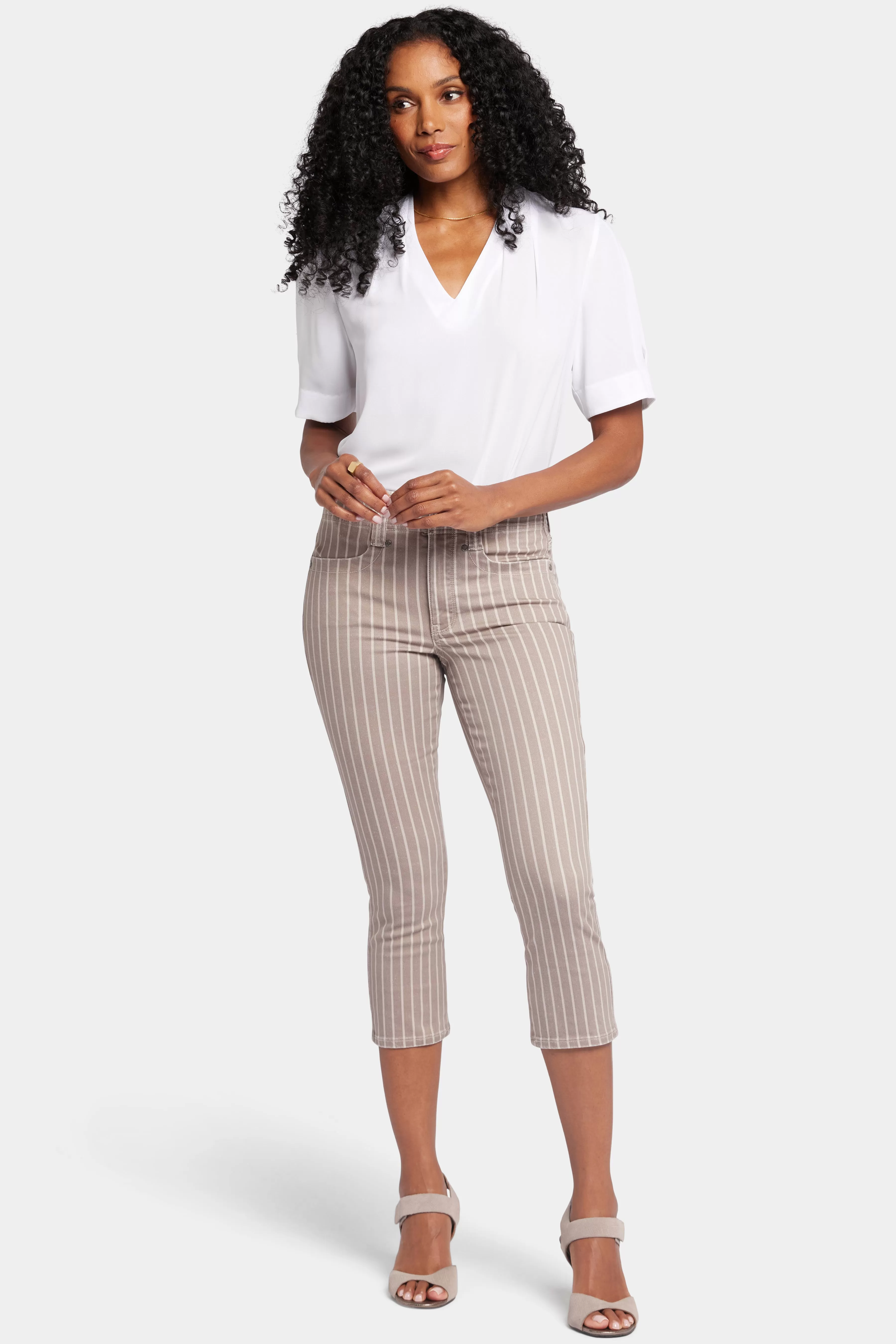 Ami Skinny Capri Jeans - Boardwalk Stripe