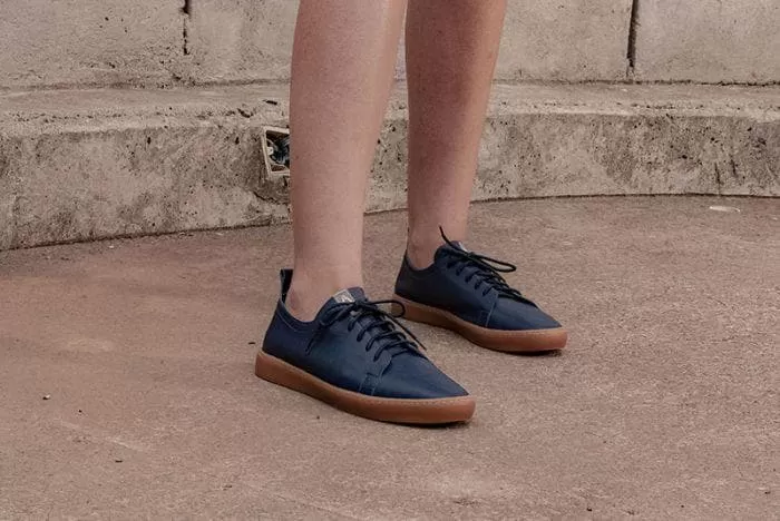 'Andy' unisex navy vegan sneaker by Ahimsa