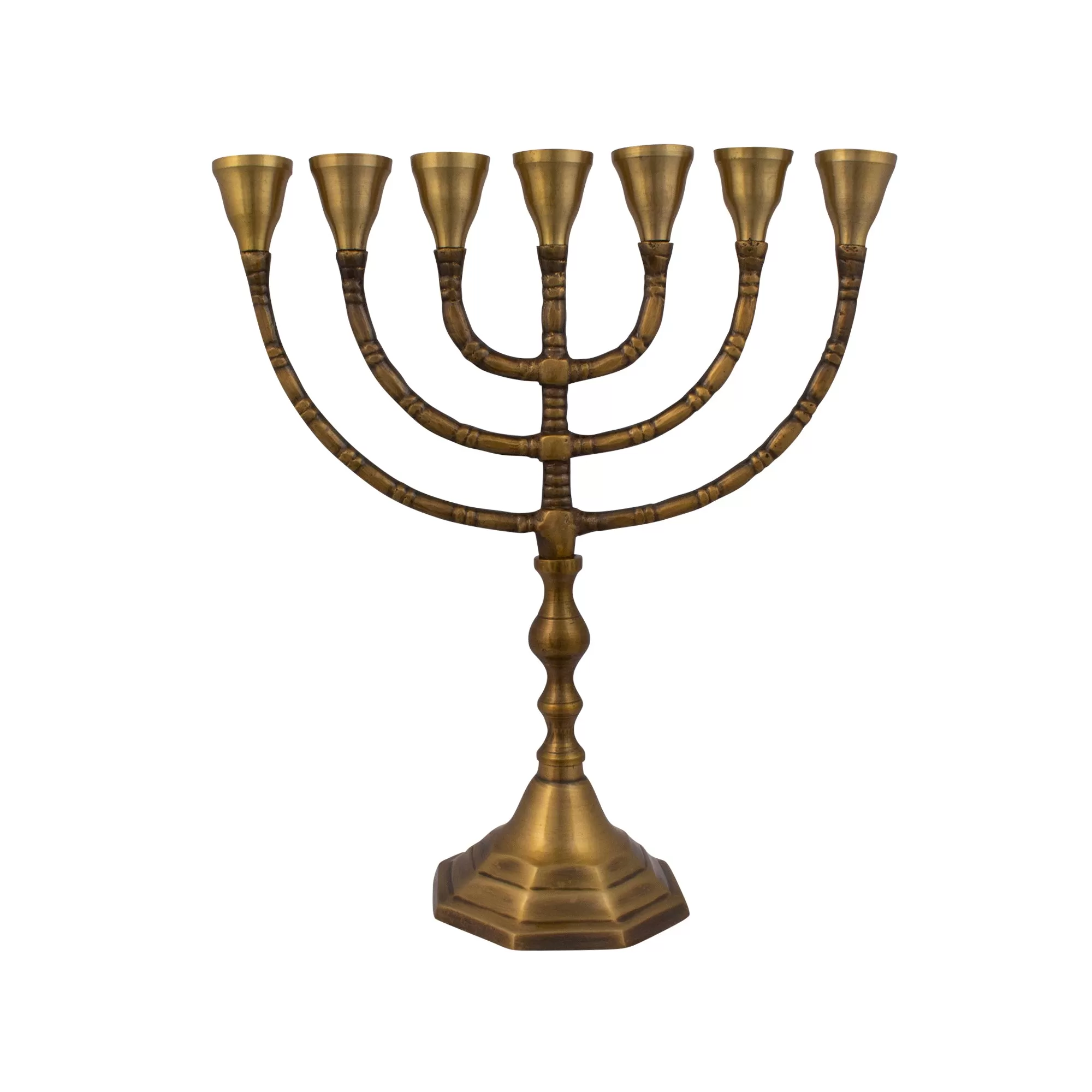 Authentic Bronze Plated Menorah 10″ / 25cm