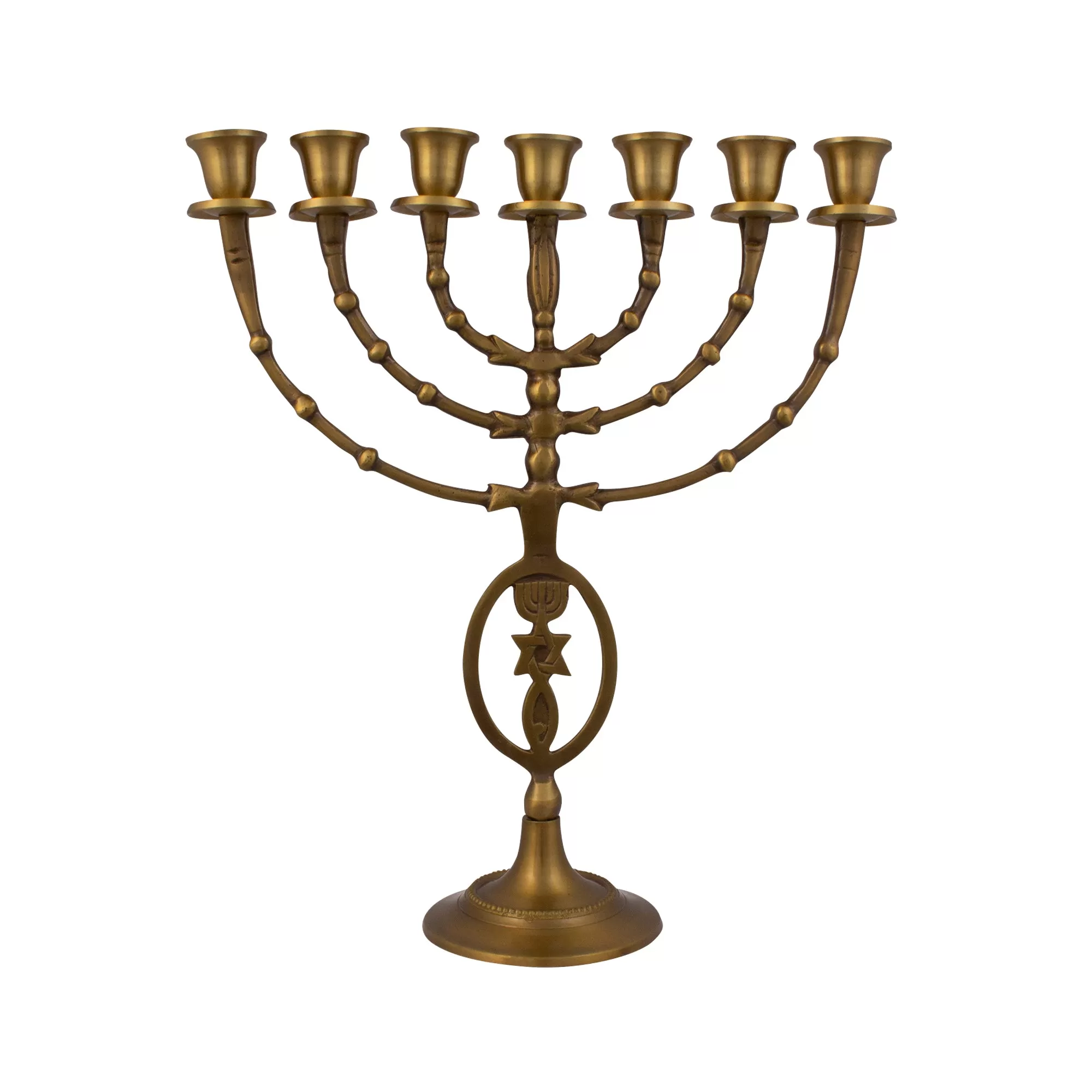 Authentic Bronze Plated Menorah 12″ / 30cm