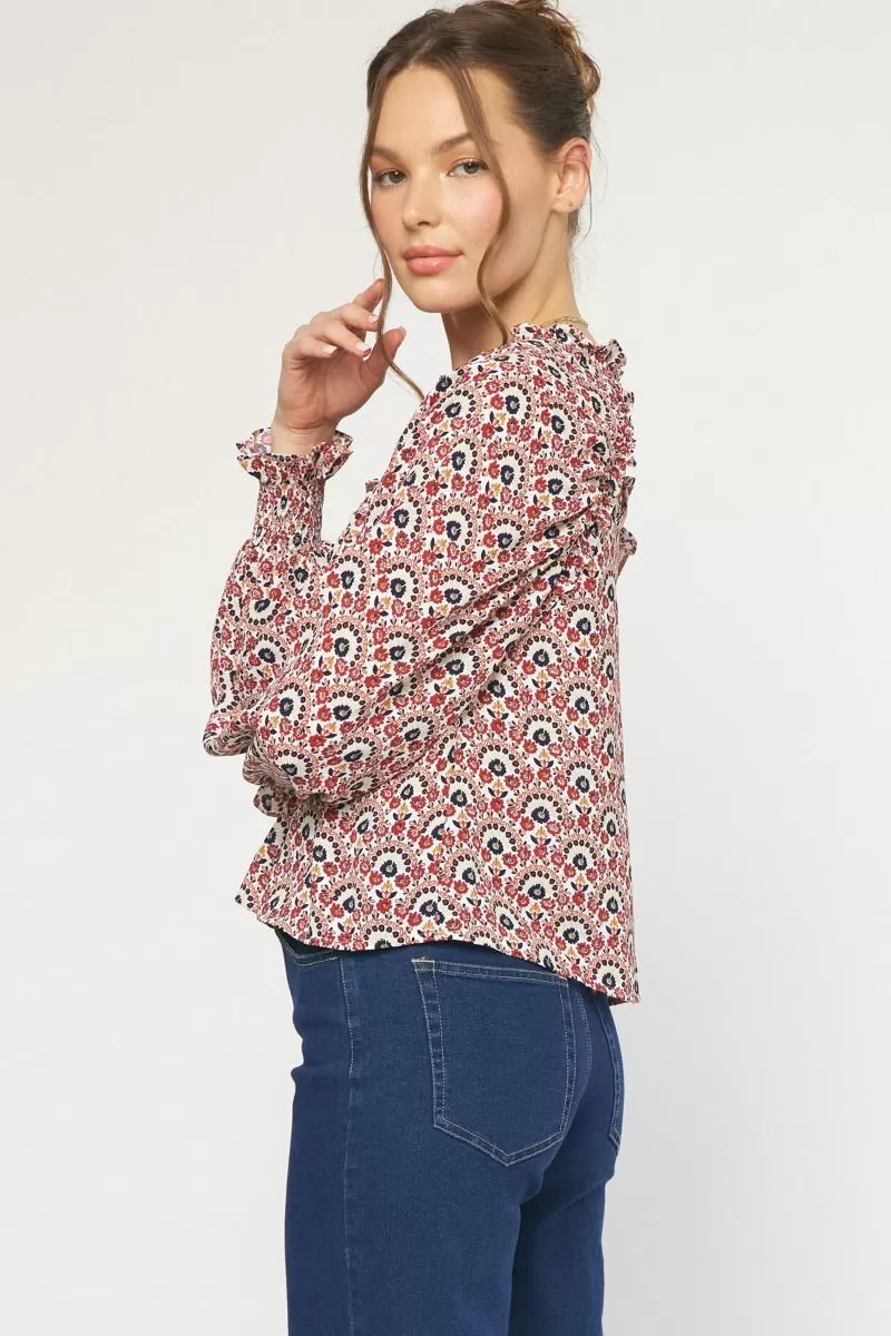 'Autumn Elegance' Top