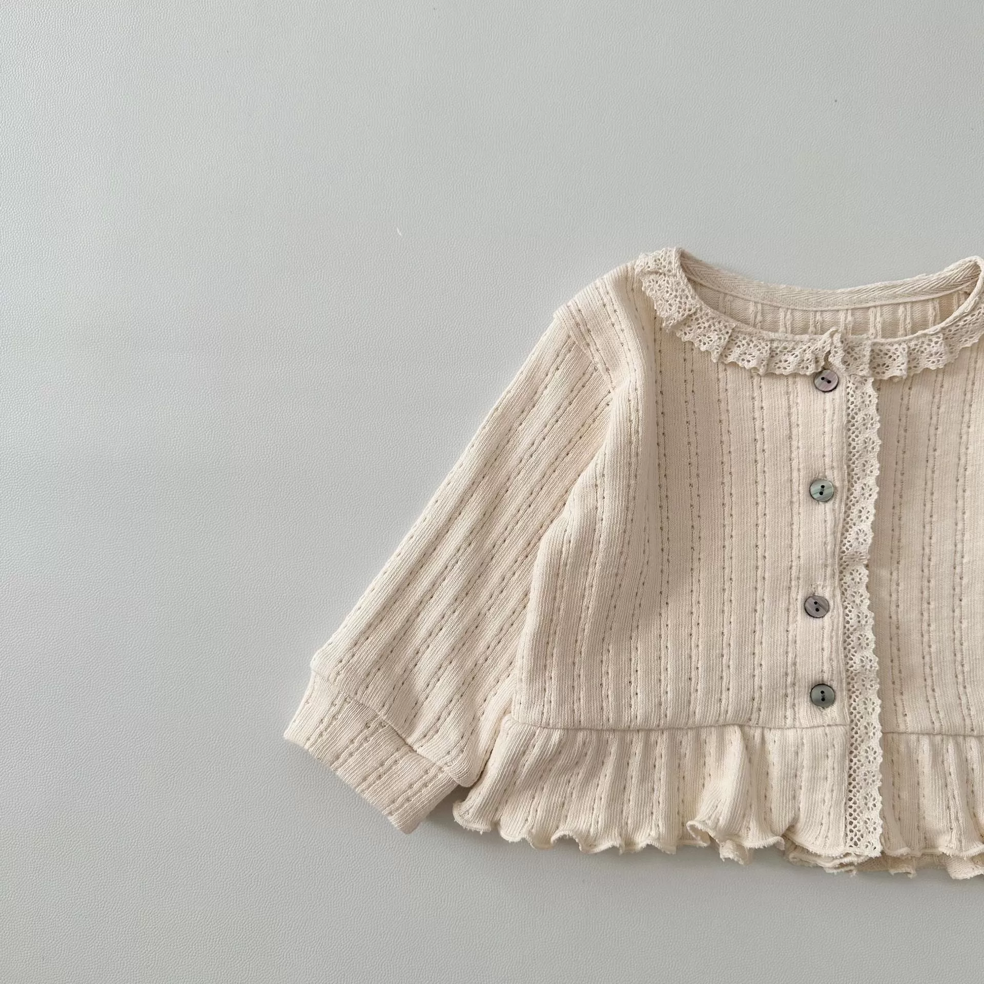 Baby Girls Solid Color Cardigan Wholesale 240301119