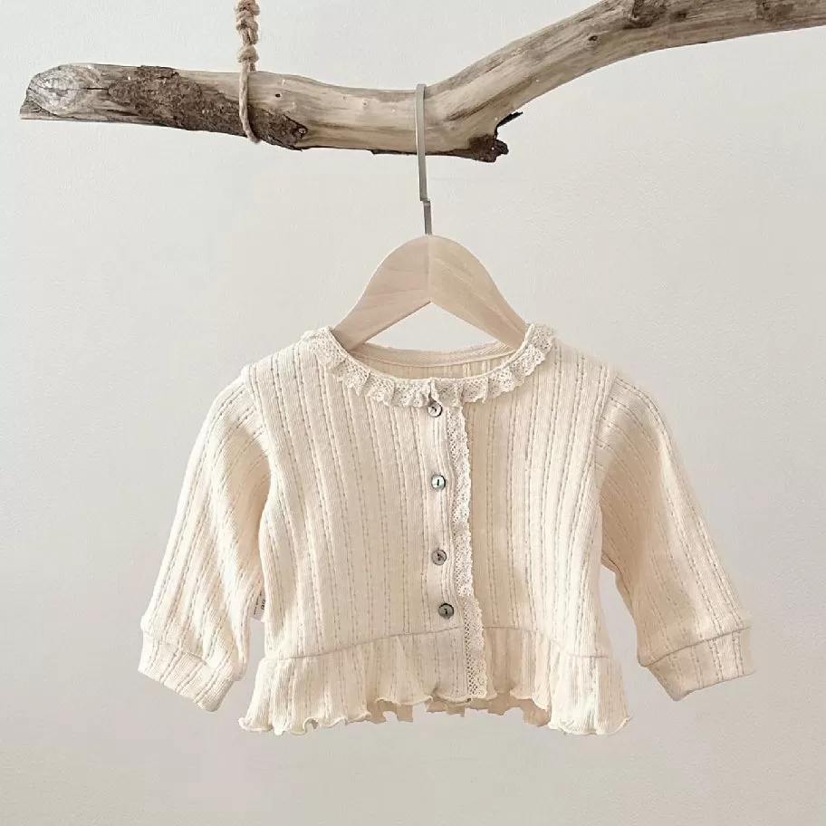 Baby Girls Solid Color Cardigan Wholesale 240301119