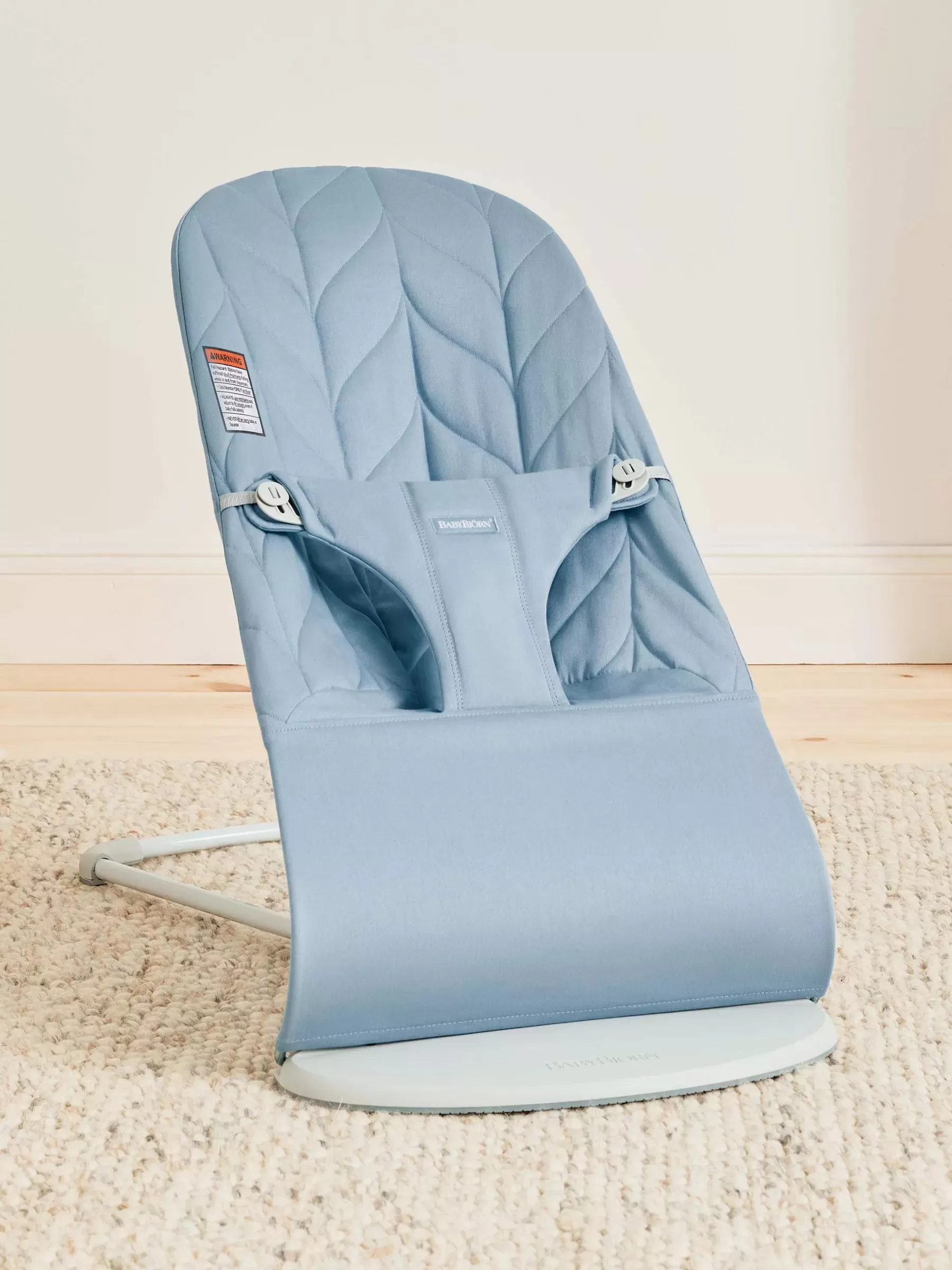 BabyBjorn - Bouncer - Blue Petal Quilt Cotton