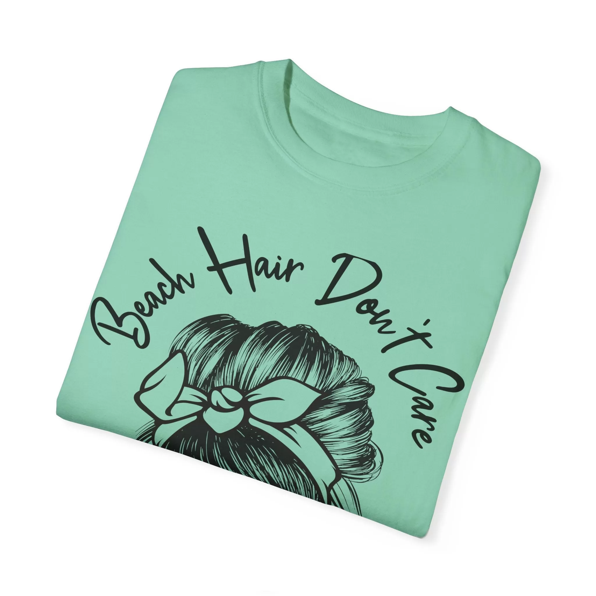 Beach Hair Don't Care Vacation Shirt  TShirt Mother's Day Dinosaur Lovers Comfort Colors T-Shirt