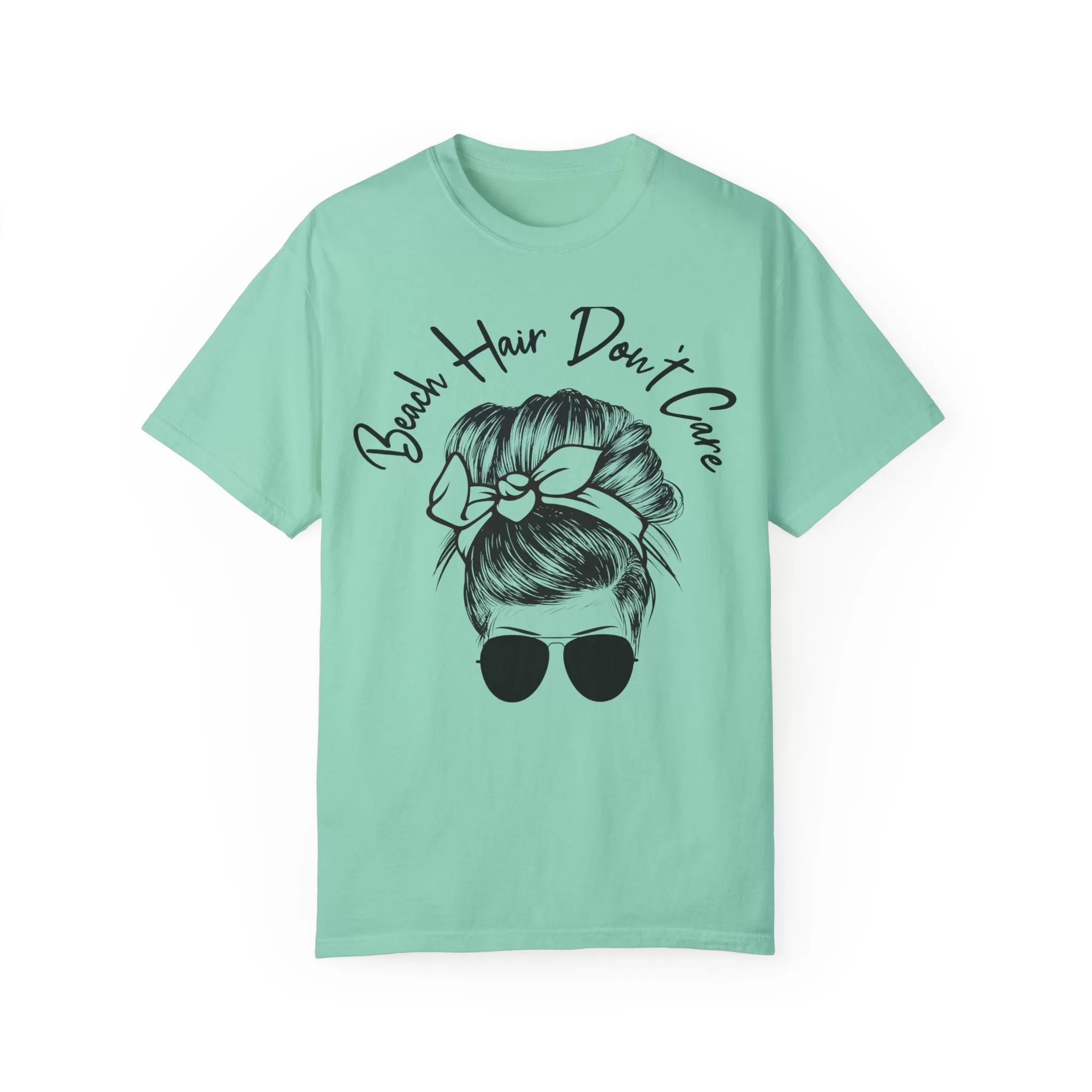 Beach Hair Don't Care Vacation Shirt  TShirt Mother's Day Dinosaur Lovers Comfort Colors T-Shirt