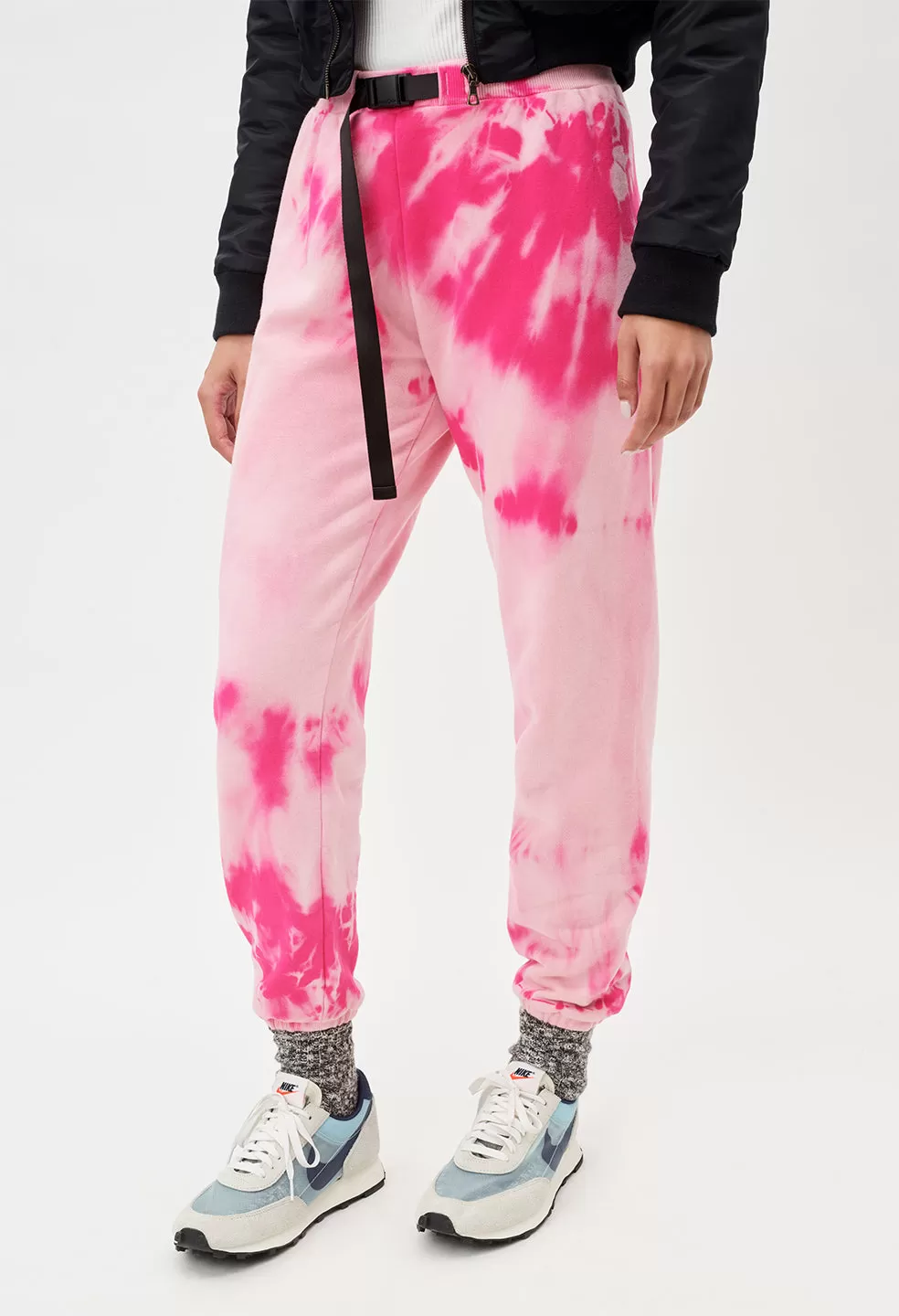 Belted Sweatpants / Lotus Dye