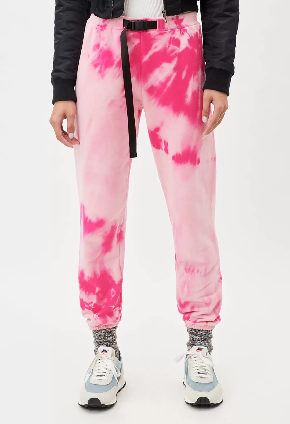 Belted Sweatpants / Lotus Dye