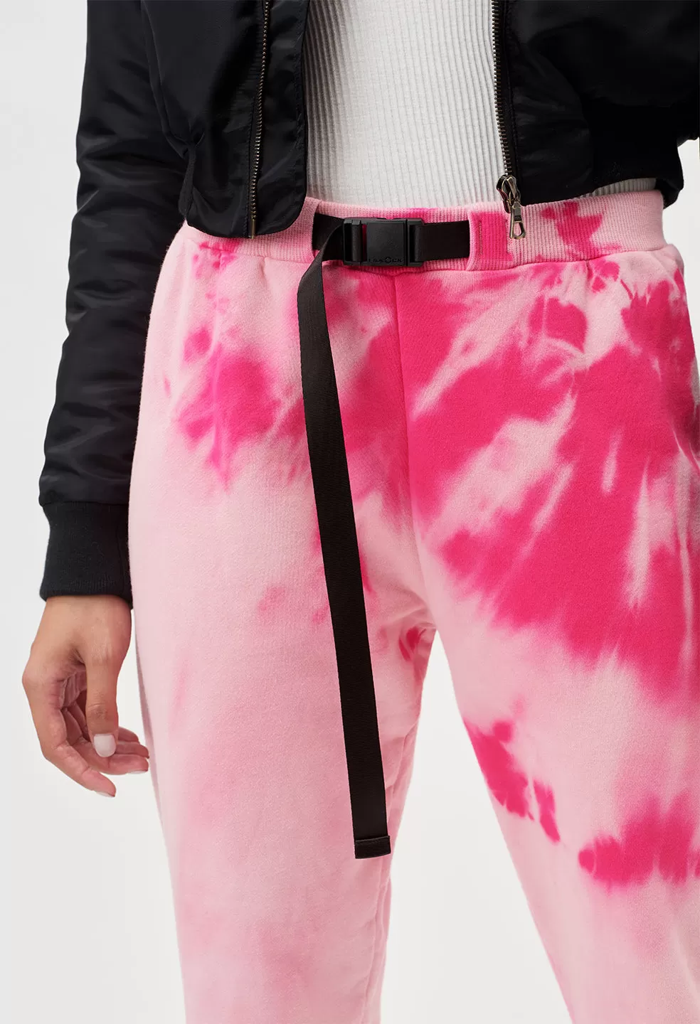 Belted Sweatpants / Lotus Dye