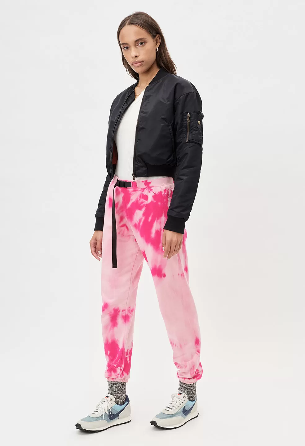 Belted Sweatpants / Lotus Dye