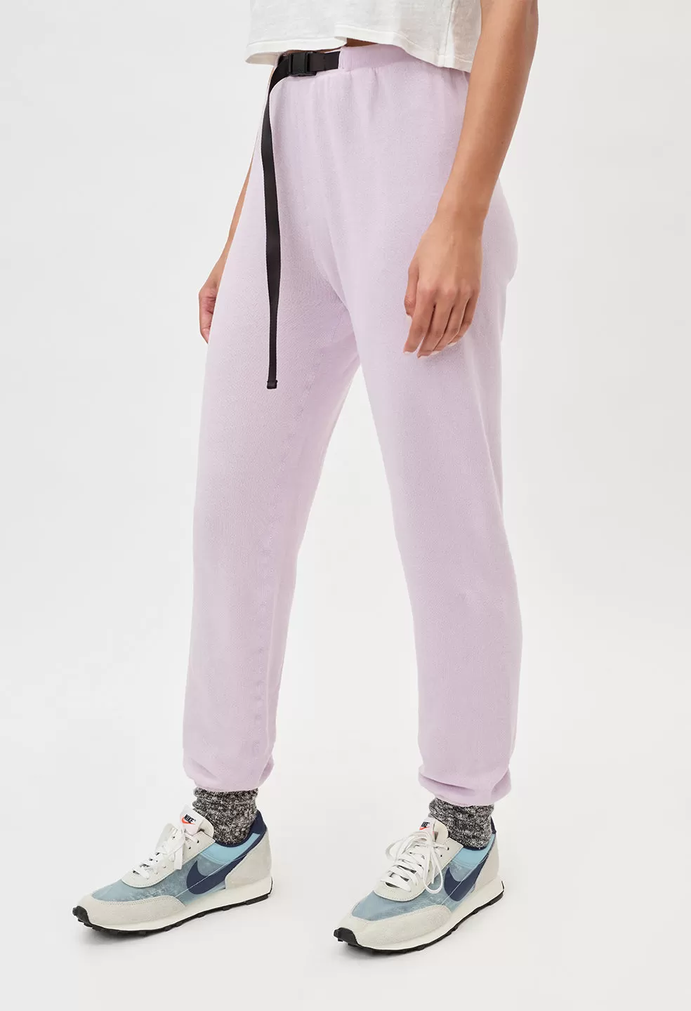 Belted Vintage Fleece Sweatpants / Prism