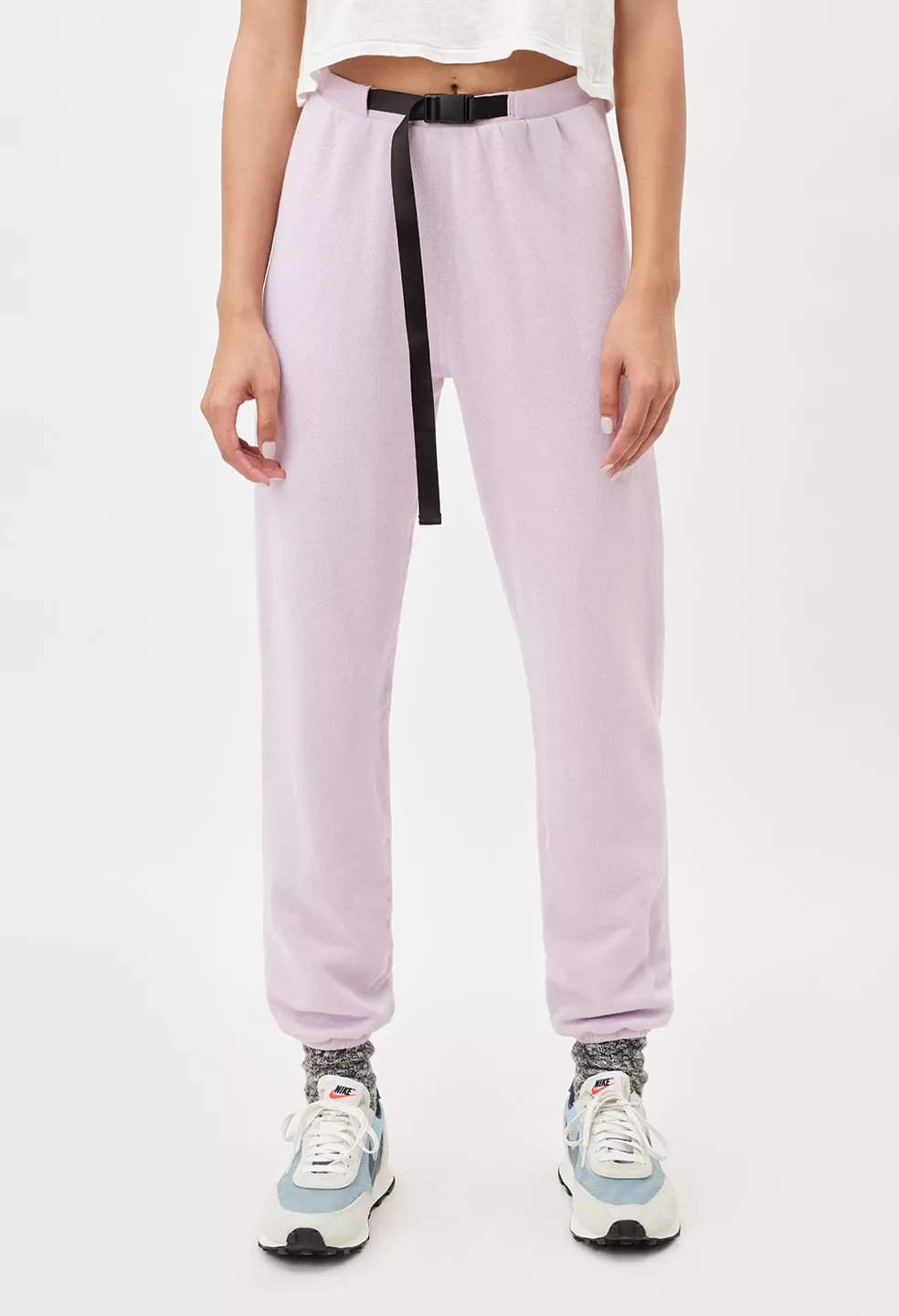 Belted Vintage Fleece Sweatpants / Prism