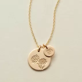 Big & Little Blooms Disc Necklace