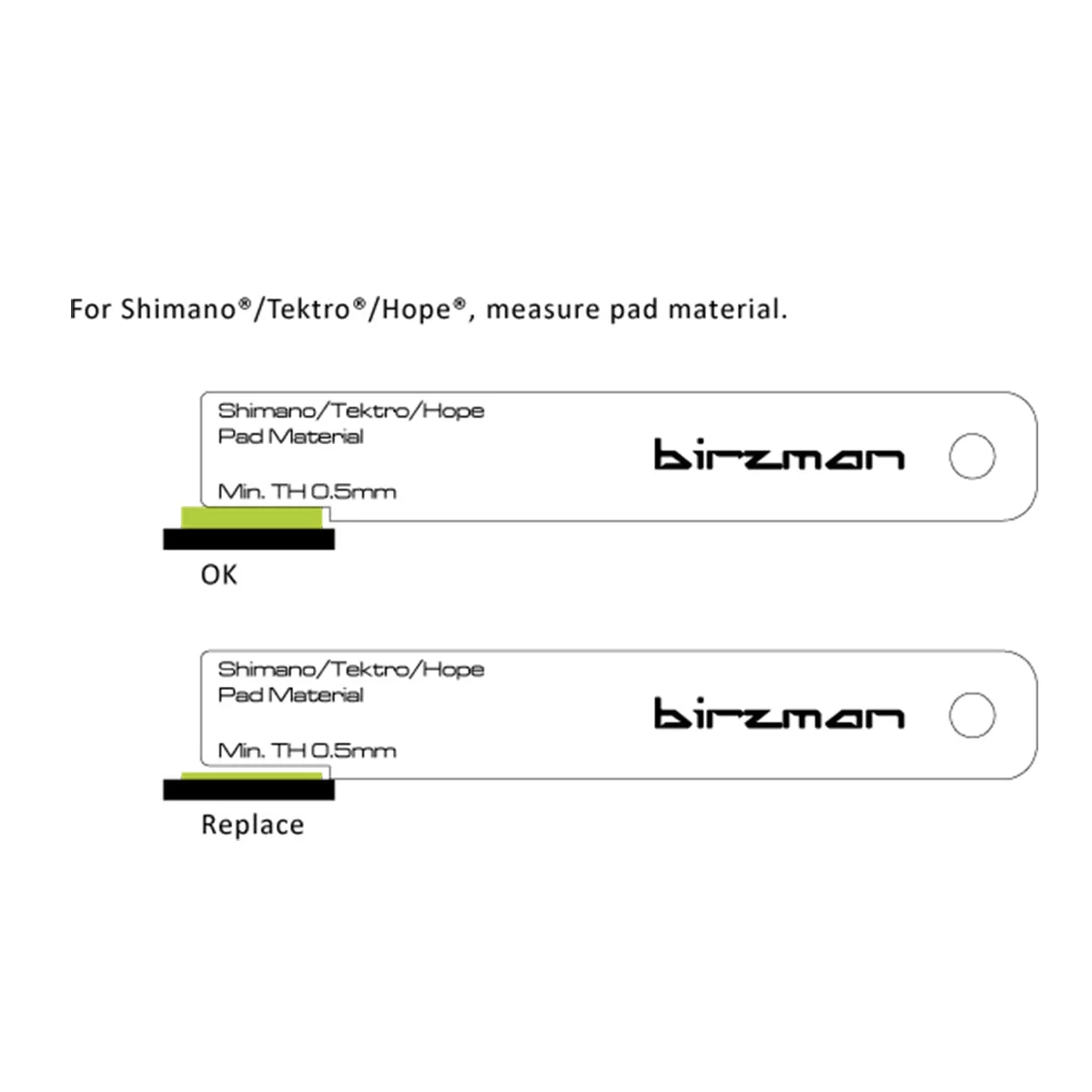 BIRZMAN BRAKE PAD WEAR INDICTOR