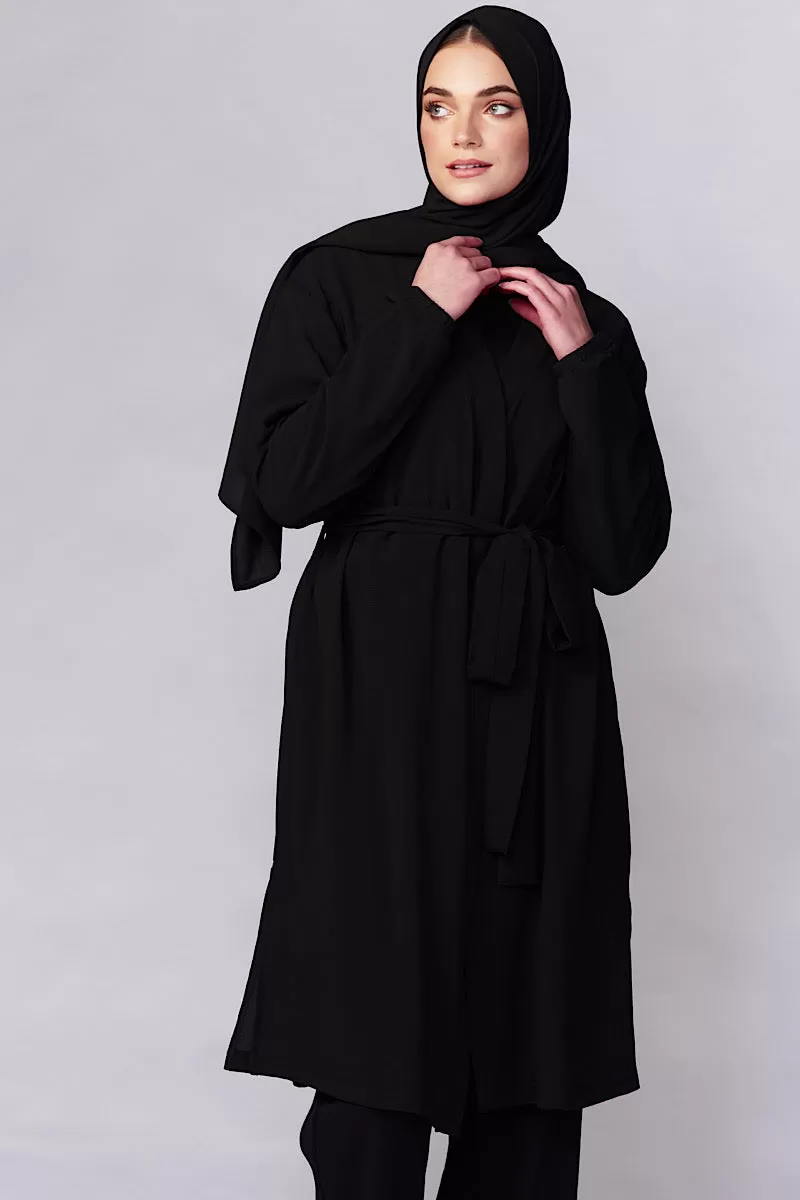 Black Belted Robe