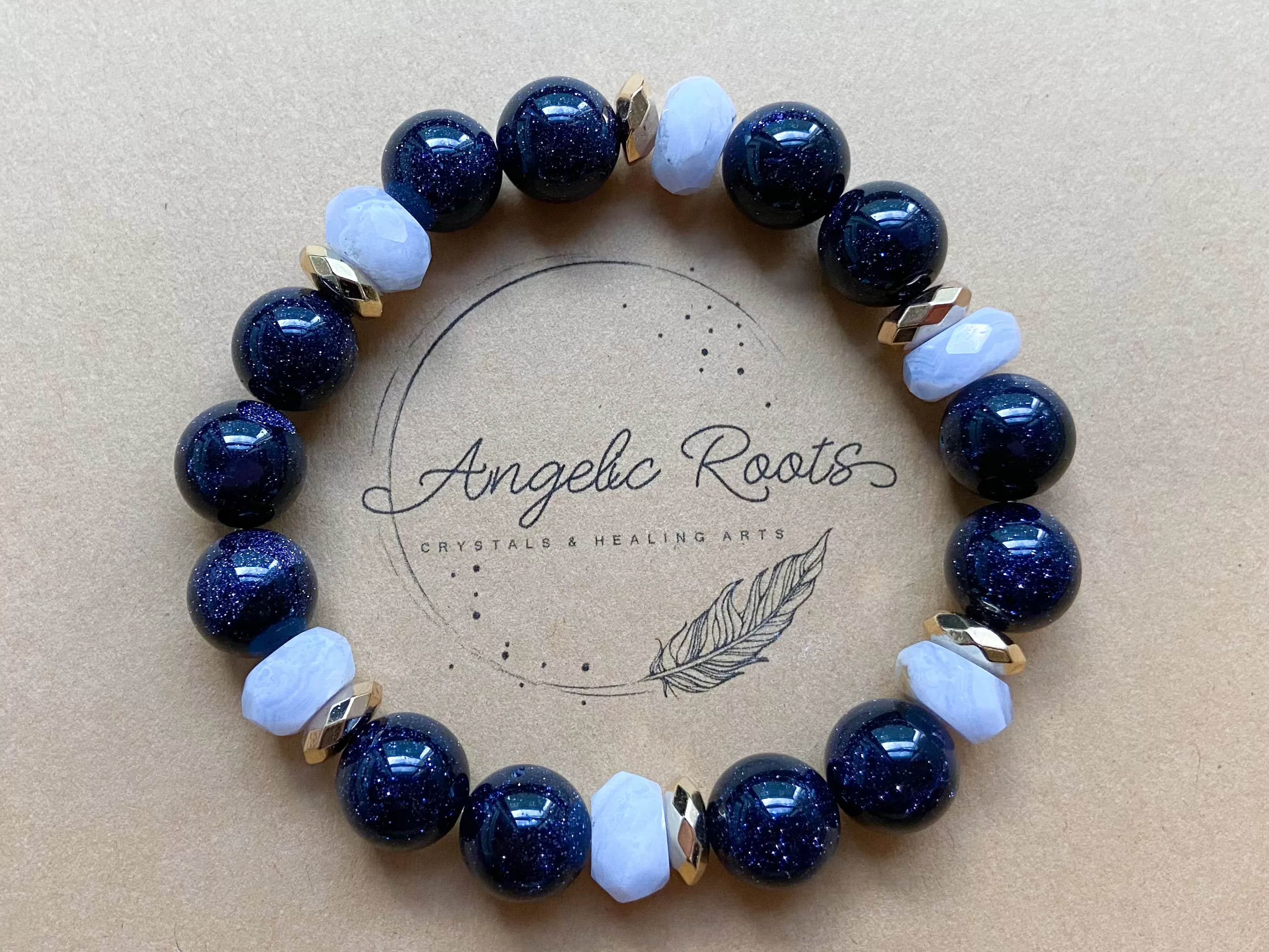 Blue Sandstone & Blue Lace Agate || Reiki Infused