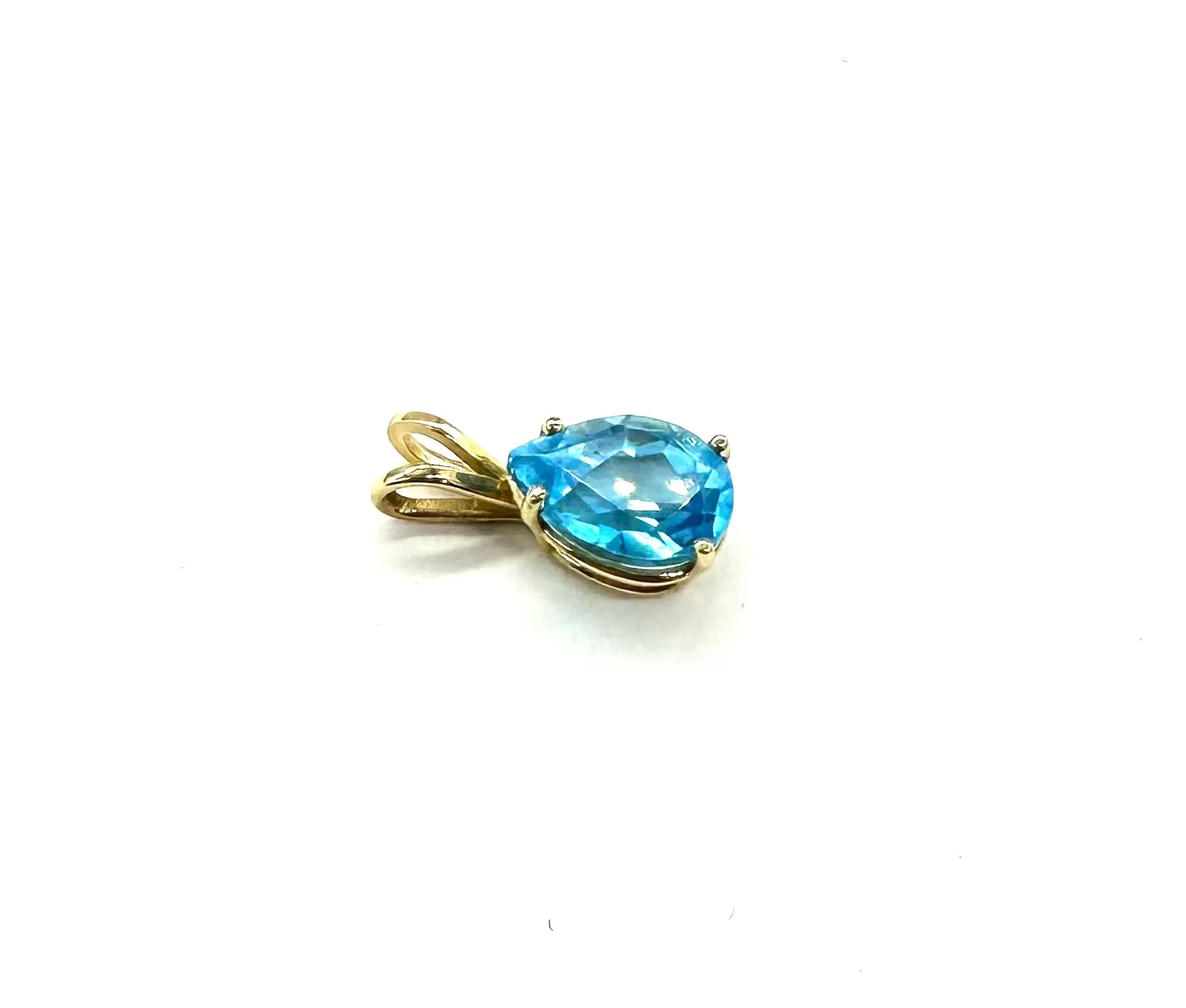 Blue Topaz Pear Shaped Solitaire