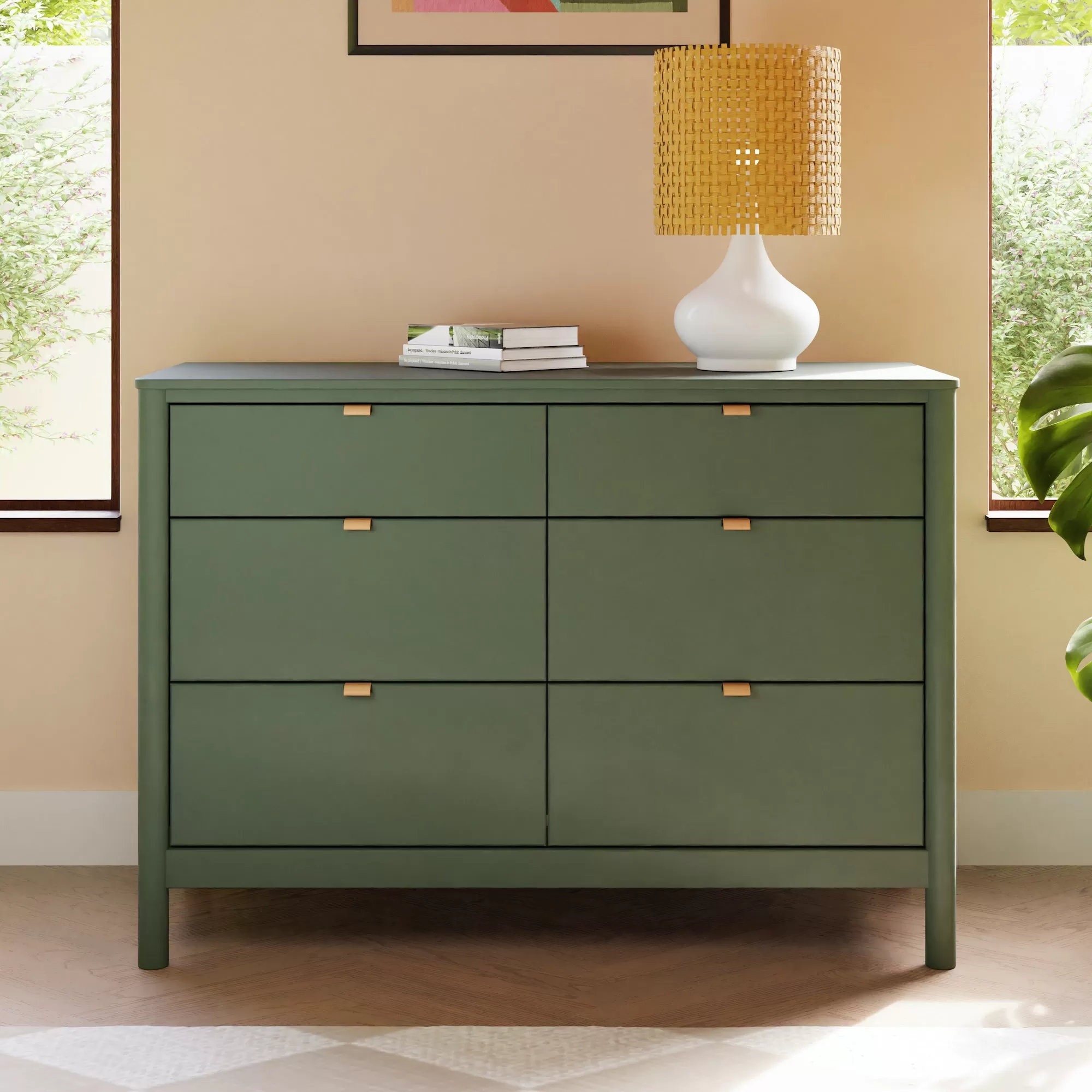 Bondi 6-Drawer Assembled Dresser