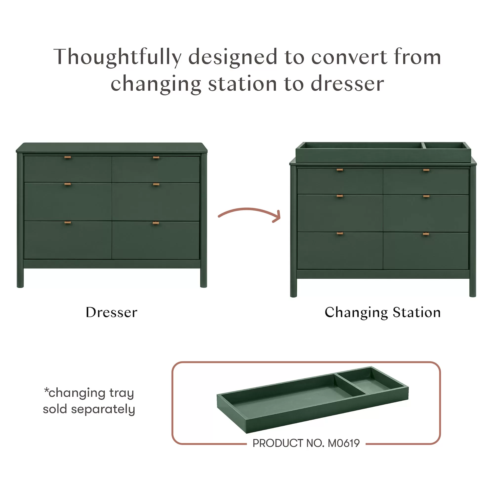 Bondi 6-Drawer Assembled Dresser