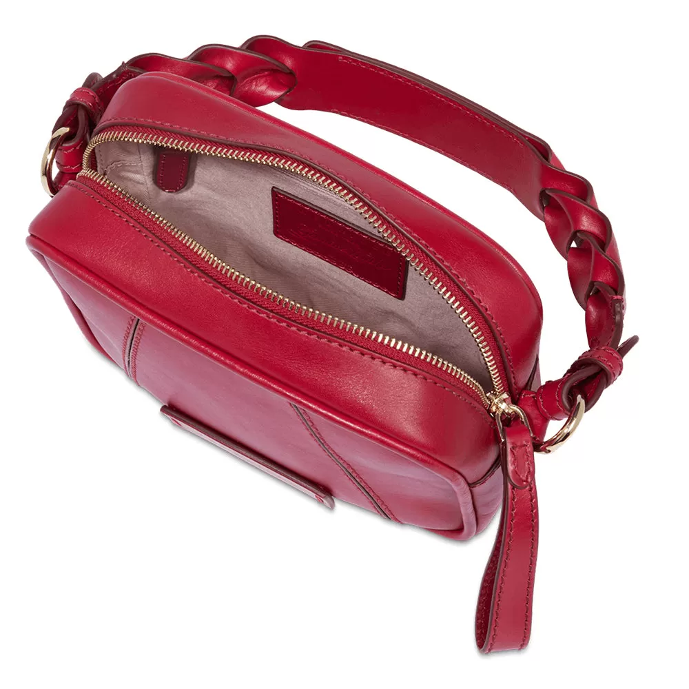 Borsa Donna a Tracolla THE BRIDGE linea Brigida in Pelle color Berry