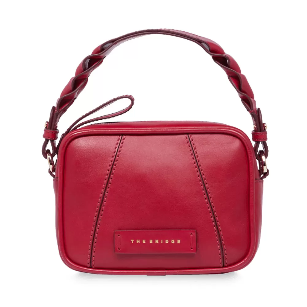 Borsa Donna a Tracolla THE BRIDGE linea Brigida in Pelle color Berry