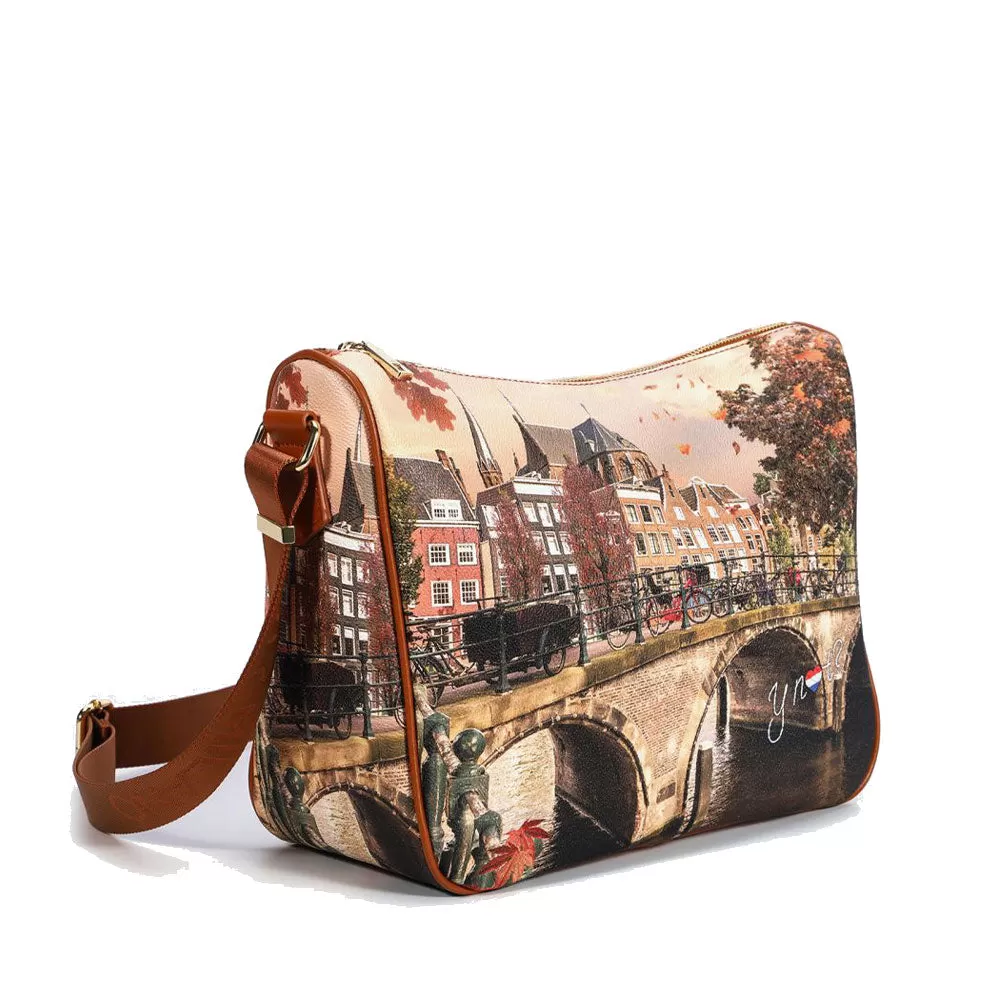 Borsa Donna Y NOT a Tracolla Regolabile linea YES-370 Autumn River