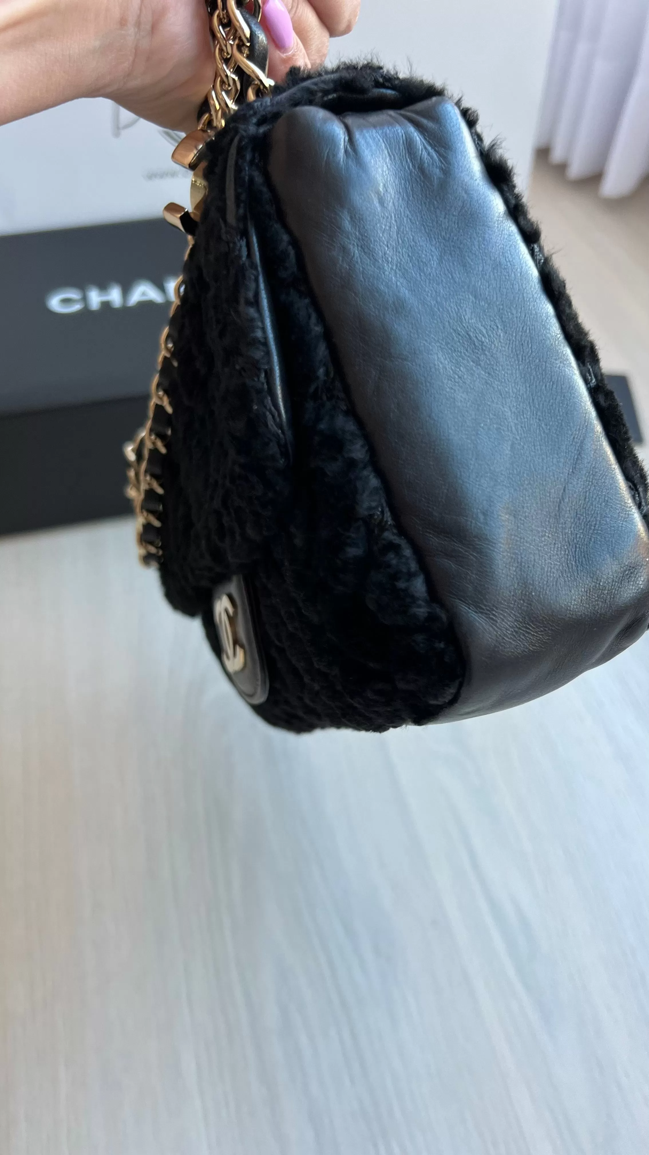 Chanel Rabbit Fur Flap Bag