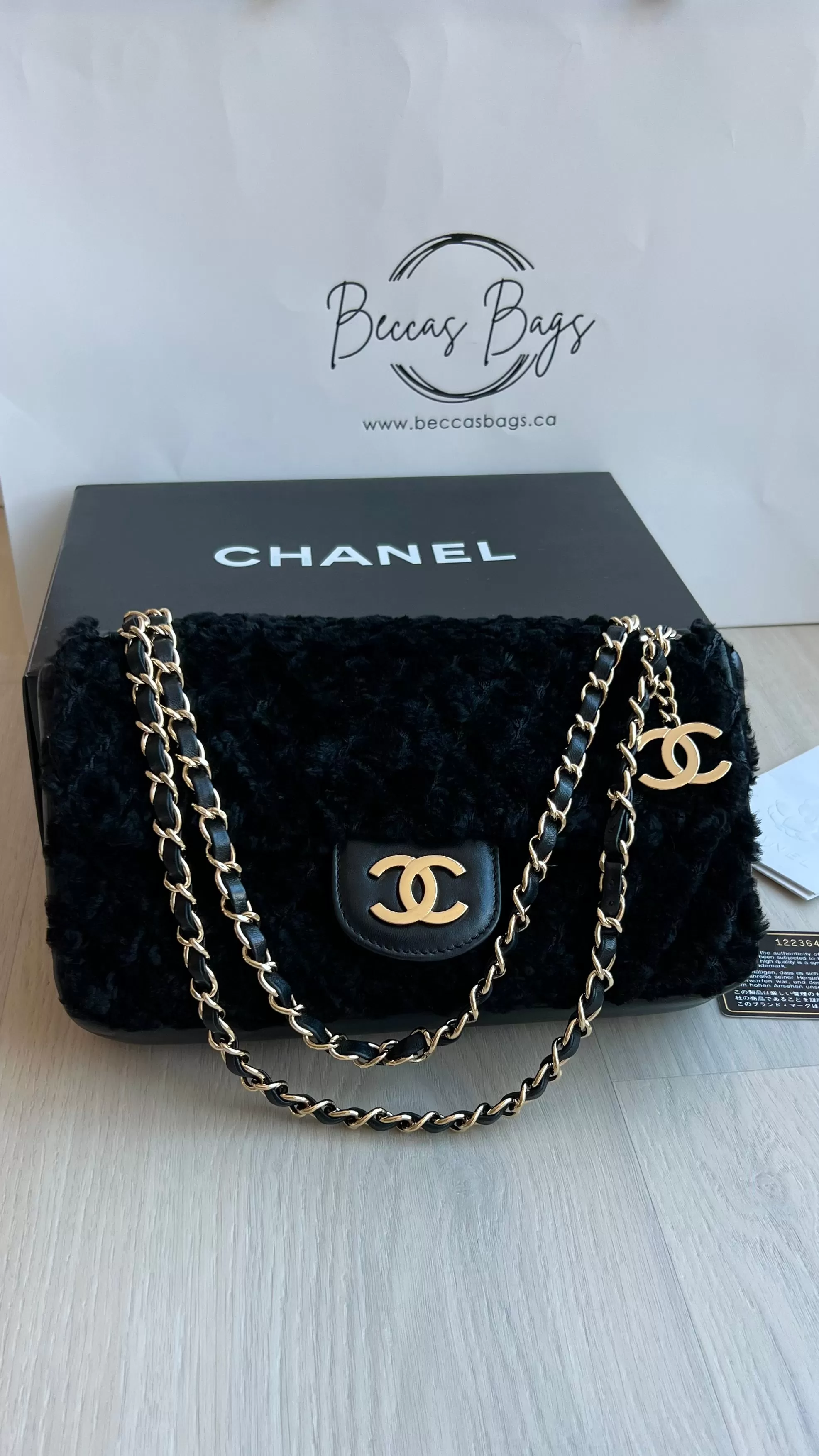 Chanel Rabbit Fur Flap Bag